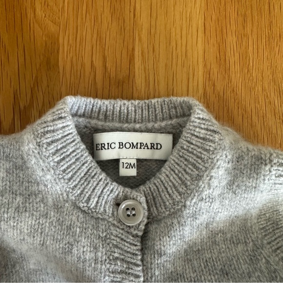 Eric Bompard Cashmere Gray Kids Sweater Vest 12M - Picture 2 of 2